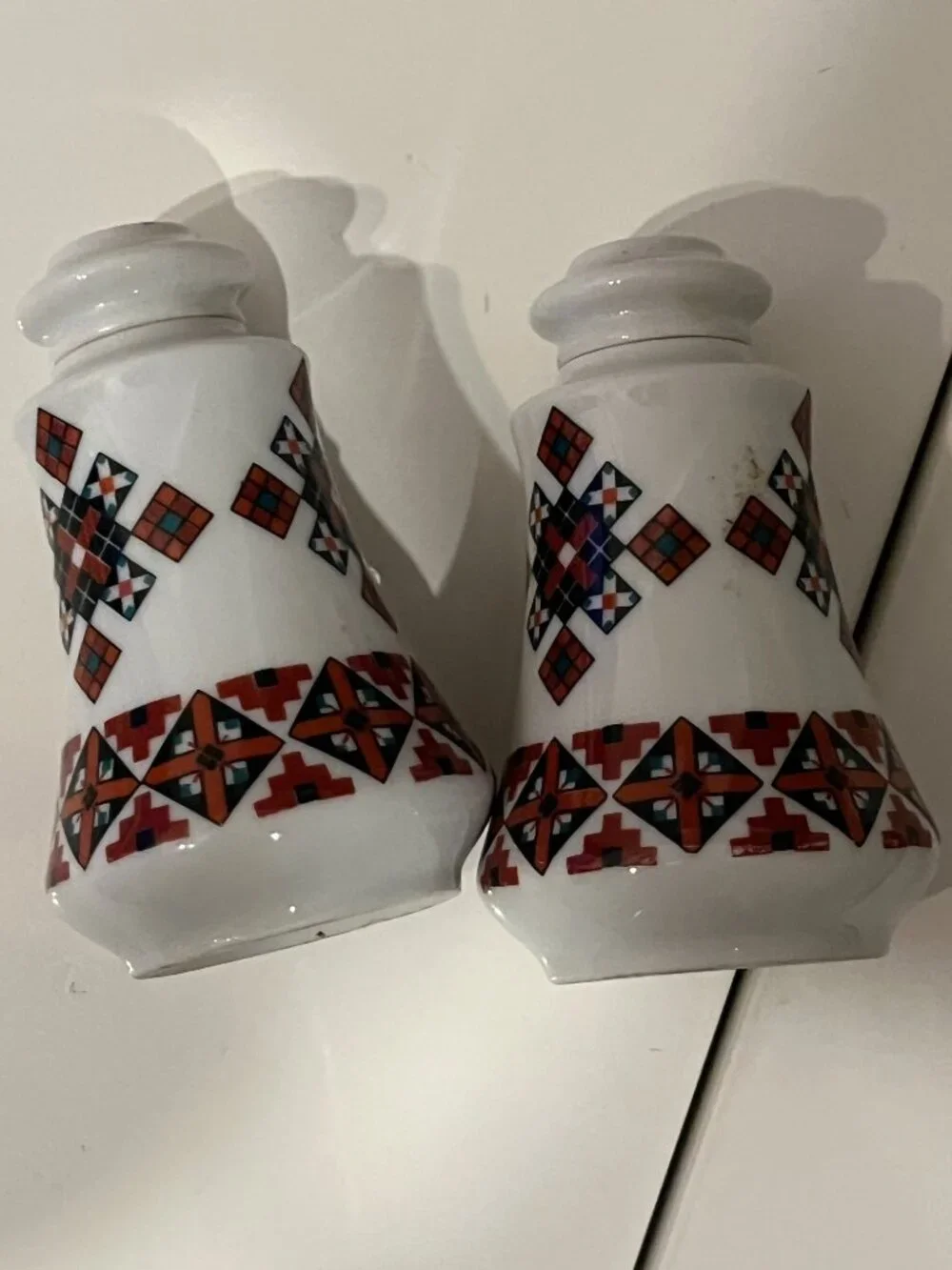 Ukrainian Art Marusha Salt Pepper Shakers